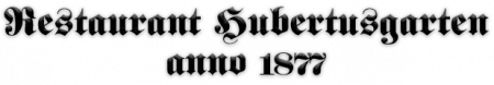 Logo Restaurant Hubertusgarten 1877
